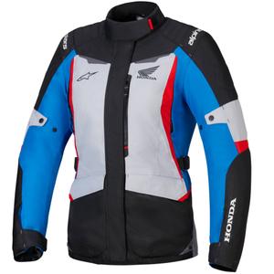 Alpinestars Stella ST-1 Vodoodporna ženska motoristična jakna Honda kolekcija sivo-modro-črno-rdeča