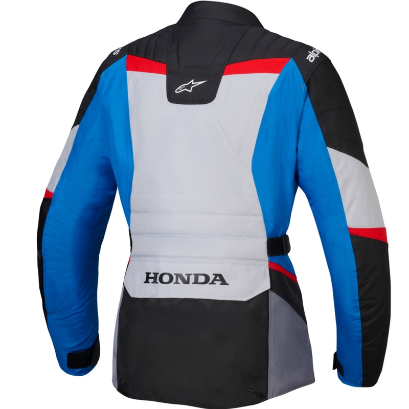Alpinestars Stella ST-1 Vodoodporna ženska motoristična jakna Honda kolekcija sivo-modro-črno-rdeča