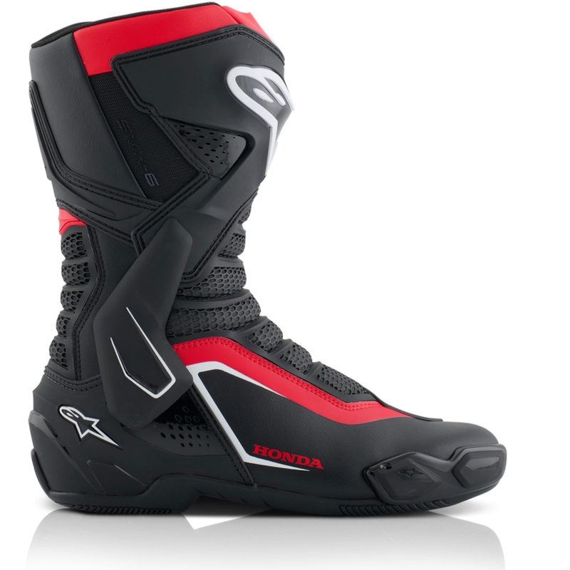 Moto škornji Alpinestars SMX-6 V3 Honda Collection črno-rdeče-beli