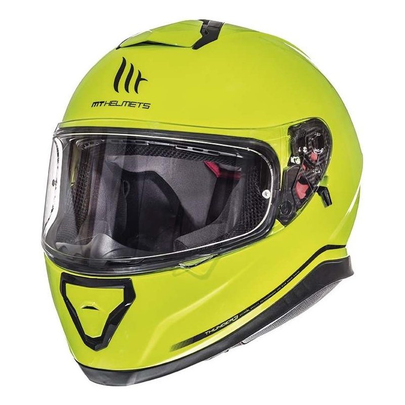 MT Thunder 3 SV fluo rumena integralna motoristična čelada - razred II