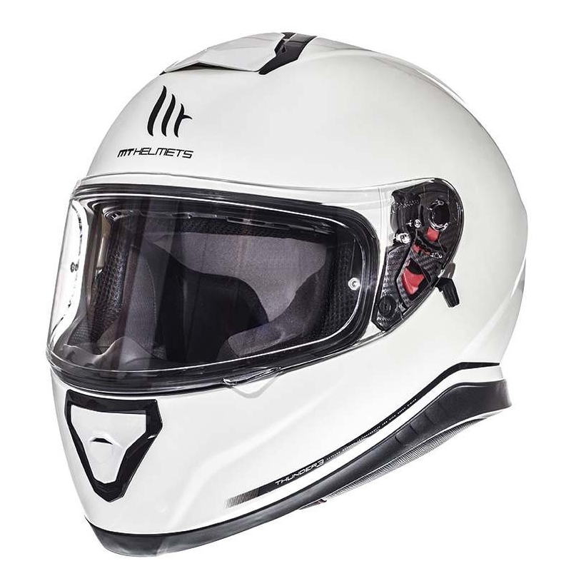 MT Thunder 3 SV integralna motoristična čelada bela - razred II