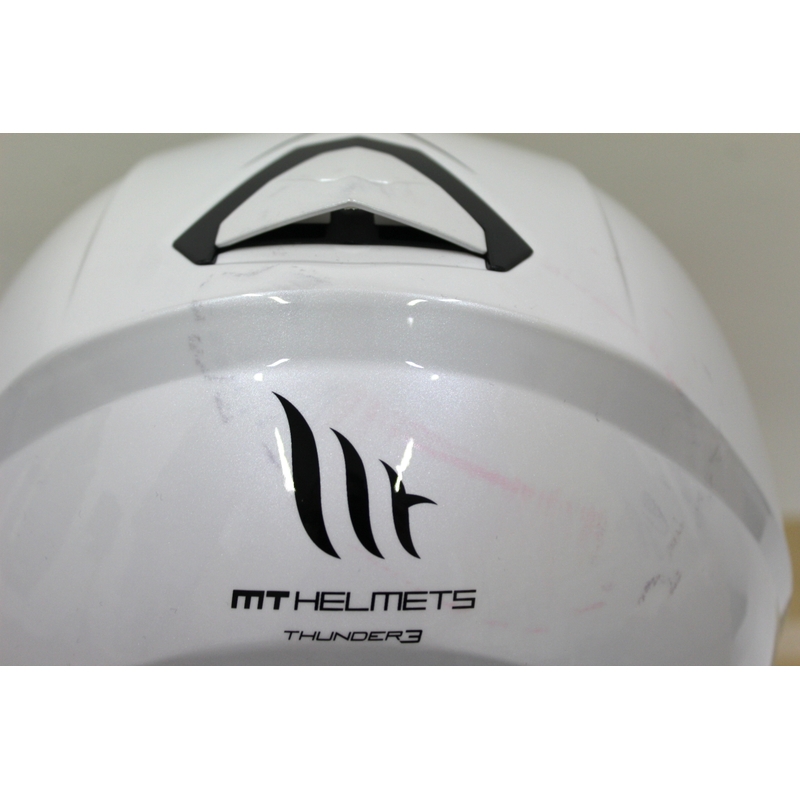 MT Thunder 3 SV integralna motoristična čelada bela - razred II