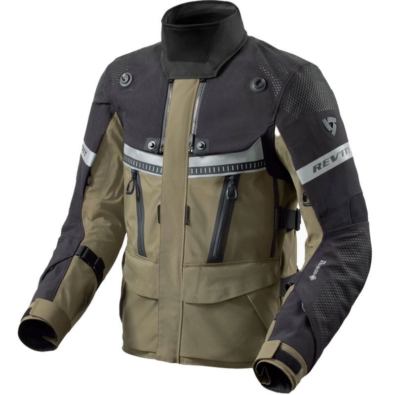 Motoristična jakna Revit Dominator 3 GTX črno-zelena