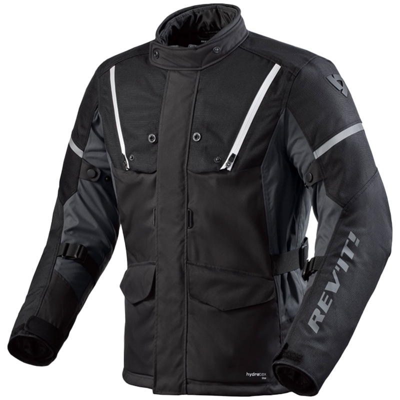 Revit Horizon 3 H2O črno-bela motoristična jakna