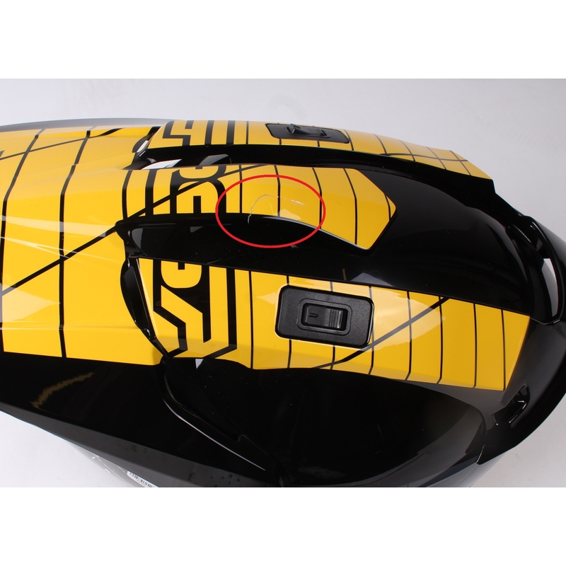 Enduro čelada z vizirjem RSA MX-01 black/grey/yellow - kakovost II