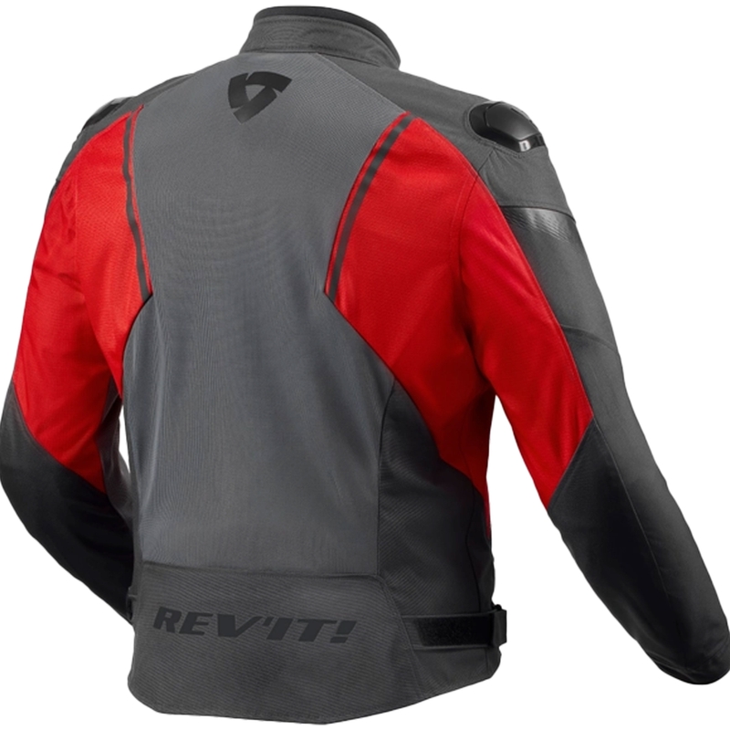 Revit Control Air H2O motoristična jakna siva in rdeča