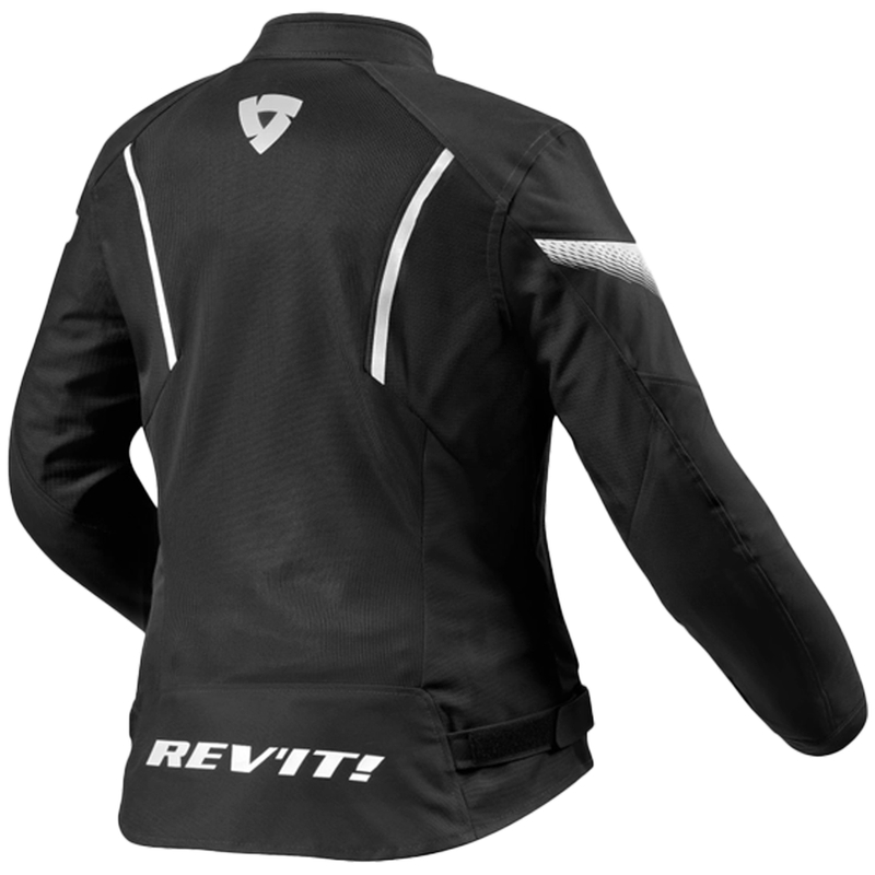 Ženska motoristična jakna Revit Control Air H2O Black and White