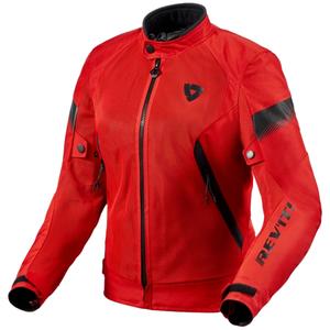 Ženska motoristična jakna Revit Control Air H2O Red and Black