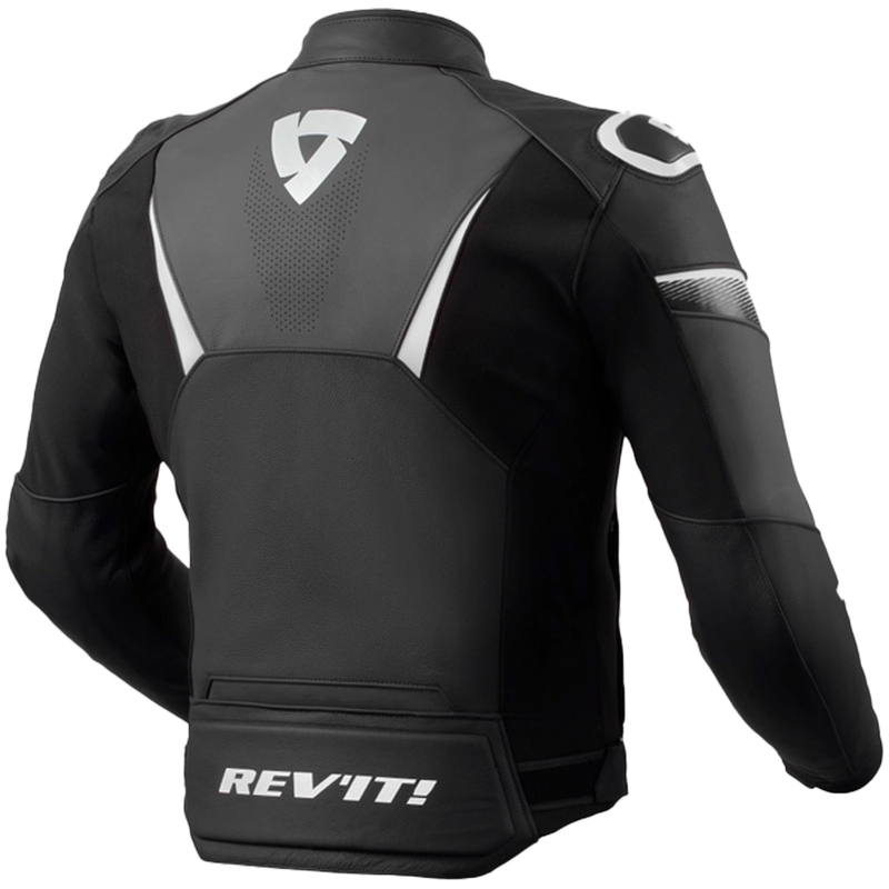 Revit Argon 2 usnjena motoristična jakna črno-bela