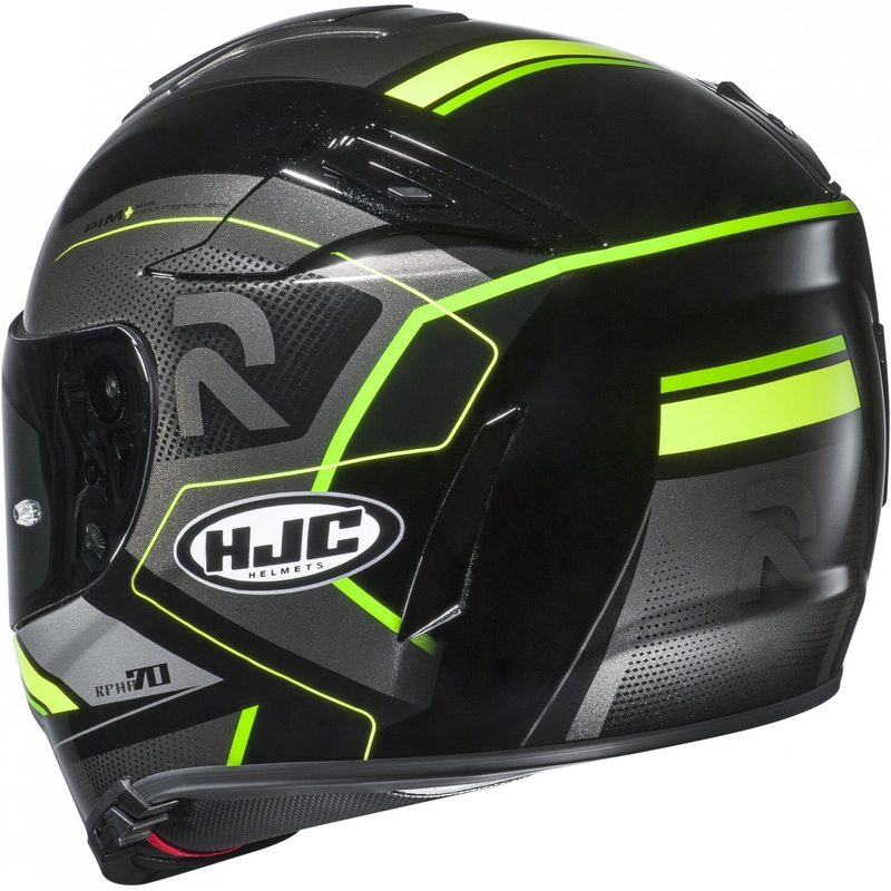 HJC RPHA 70 Coptic MC4H črno-sivo-fluo zelena integralna motoristična čelada razprodaja