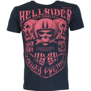 Majica Yakuza Premium Hell Rider - Born to Burn temno modra