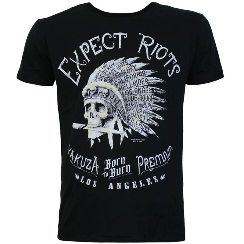 Majica Yakuza Premium Expect Riots - Los Angeles črna