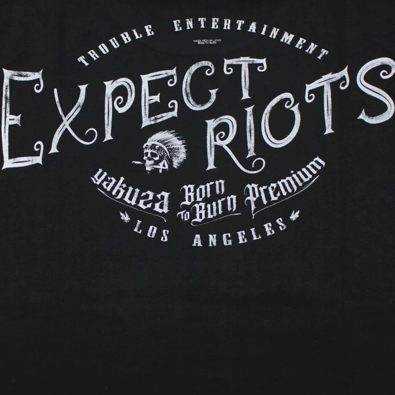 Majica Yakuza Premium Expect Riots - Los Angeles črna