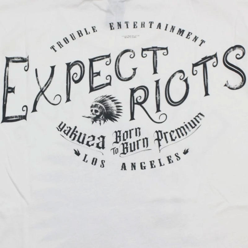 Majica Yakuza Premium Expect Riots - Los Angeles bela