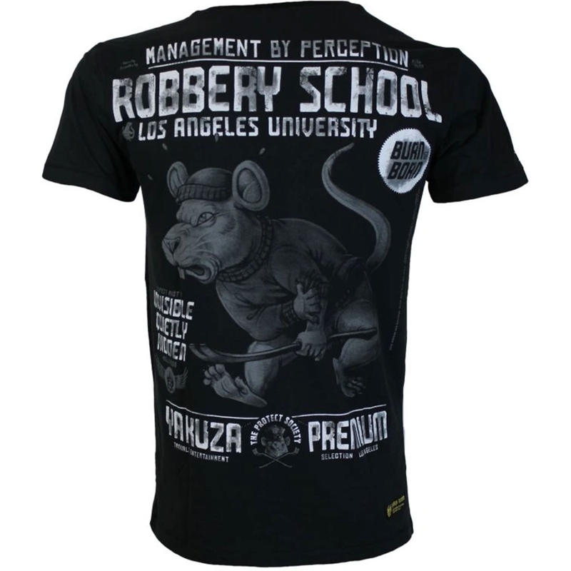 Majica Yakuza Premium Robbery School - Los Angeles črna