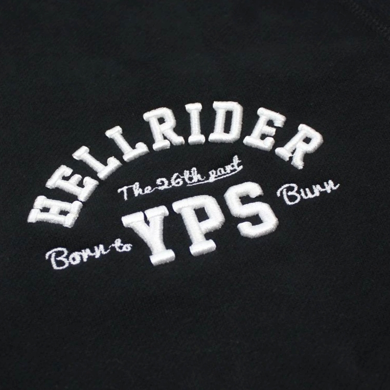 Pulover s kapuco Yakuza Premium Hell Rider črne barve