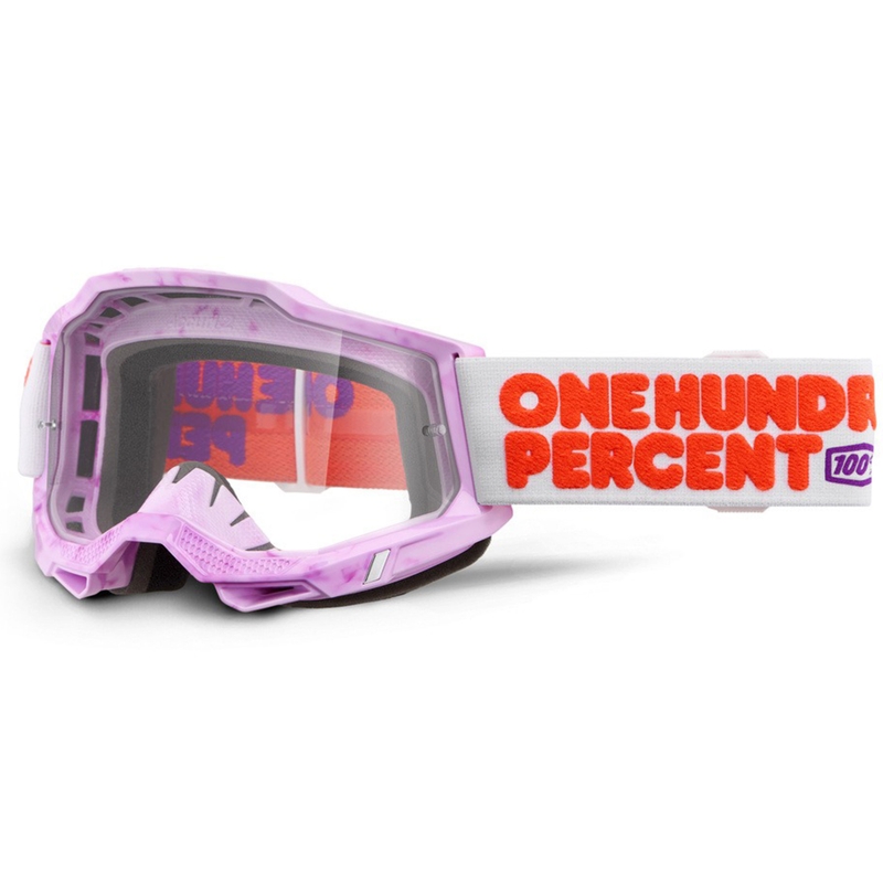 100% Accuri 2 Hundreds motokros očala s prozornim pleksi steklom