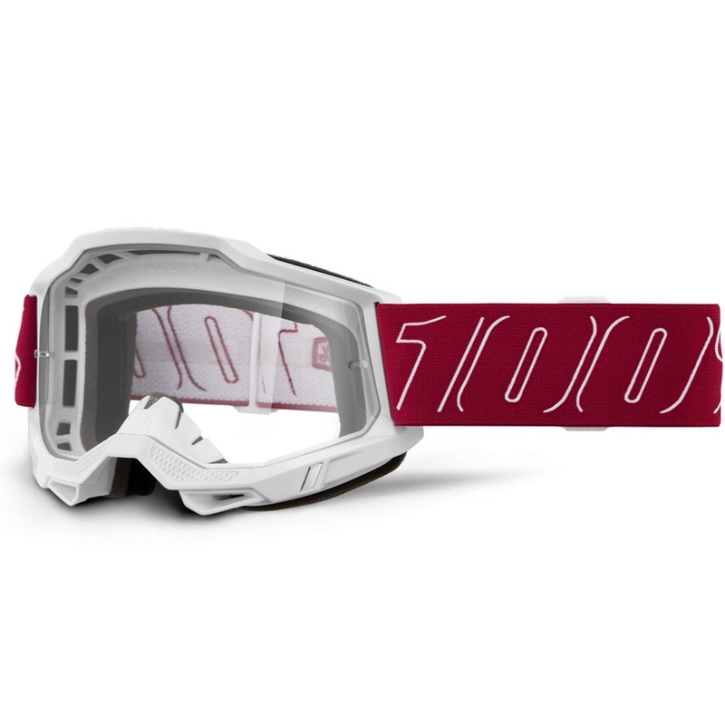 Motokros očala 100% Accuri 2 Redline s prozornim pleksi steklom