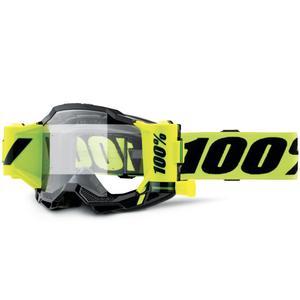 Motokros očala 100% Accuri 2 Forecast fluo rumena s prozornim pleksi steklom