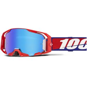 100% ARmatic Najboljša motokros očala z modrim pleksi steklom