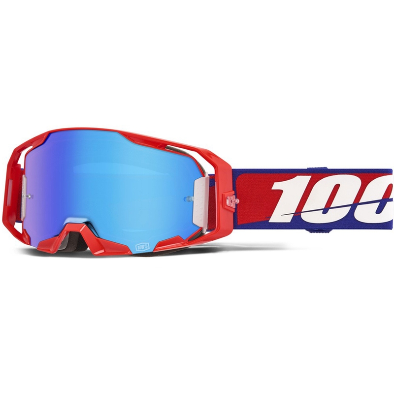 100% ARmatic Najboljša motokros očala z modrim pleksi steklom