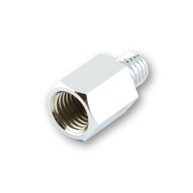 Adapter za pametno ogledalo Highsider z desnega navoja M10 na desni navoj M8, kromiran