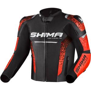 Motoristična jakna Shima STR 2.0 fluo rdeča