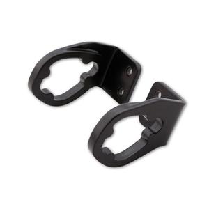 Originalni nosilec LED smernikov Highsider Pro za registrsko tablico motornega kolesa Ducati, črn