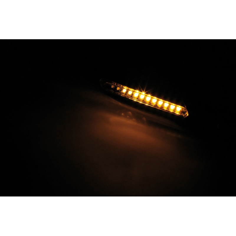 Highsider Smart Run LED smerniki za motorno kolo črne barve