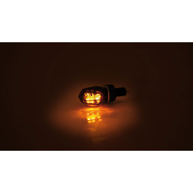 Highsider Smart Tiny LED smerniki za motorno kolo črne barve