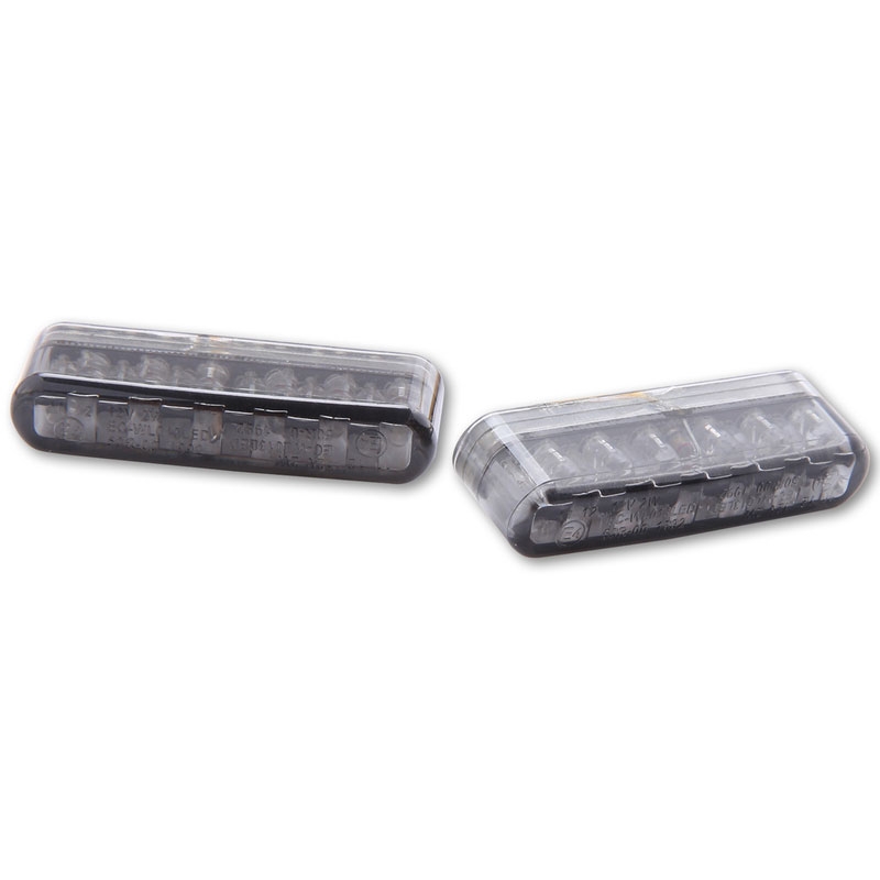 Smerniki za motor Highsider Smart Shorty LED dimljeno sivi