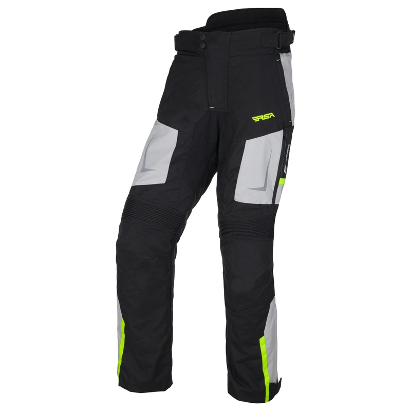 Motoristične kratke hlače RSA EXO 2 črno-sivo-fluo rumene