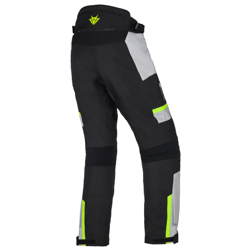 Motoristične kratke hlače RSA EXO 2 črno-sivo-fluo rumene