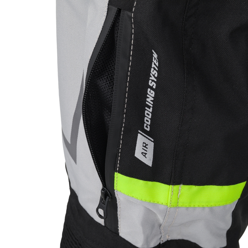 Motoristične kratke hlače RSA EXO 2 črno-sivo-fluo rumene