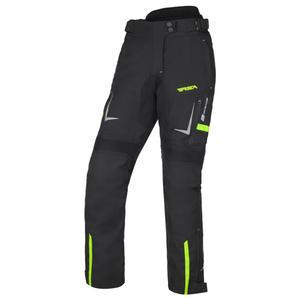 Ženske motoristične kratke hlače RSA EXO 2 črno-fluo rumene