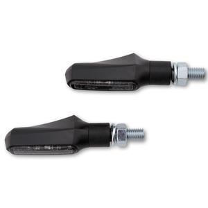 Smerniki za motor Highsider Smart Shorty Fin 2v1 črni
