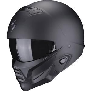 Odprta motoristična čelada z masko Scorpion EXO-COMBAT II, črna mat