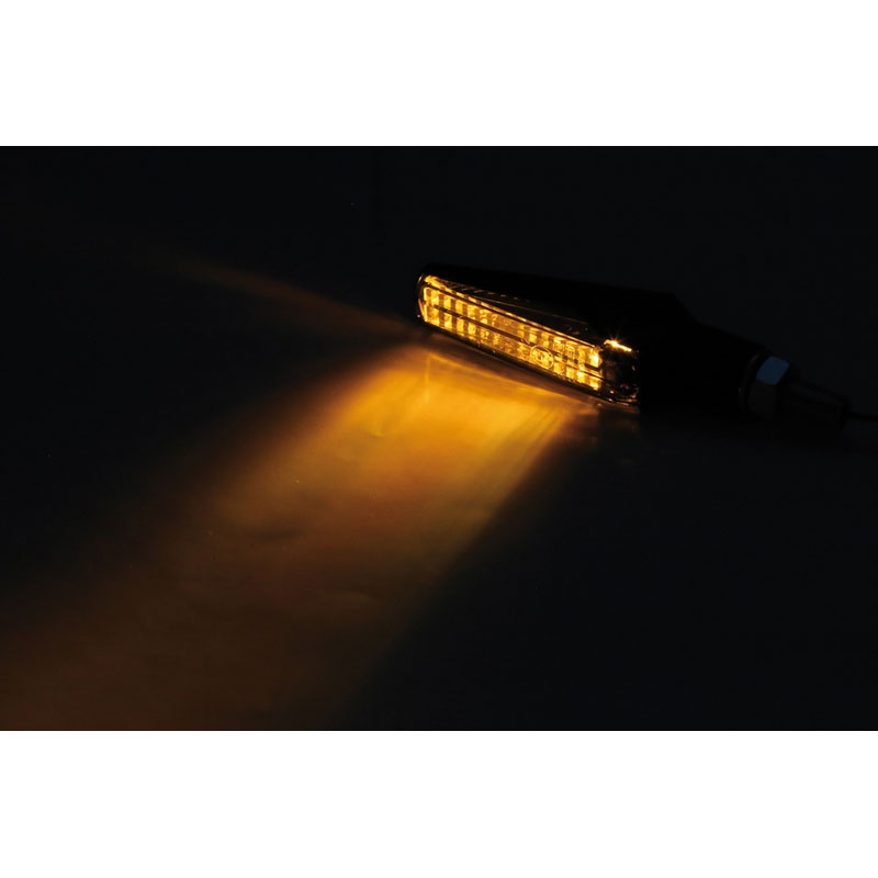 Smerniki za motor Highsider Smart Fineline LED črni