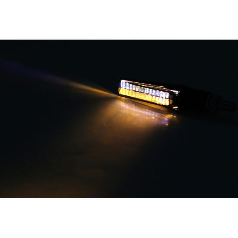Smerniki za motor Highsider Smart Fineline LED 2v1 črni