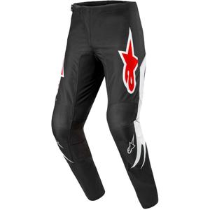 Alpinestars Fluid Lucent motokros hlače črno-belo-rdeče