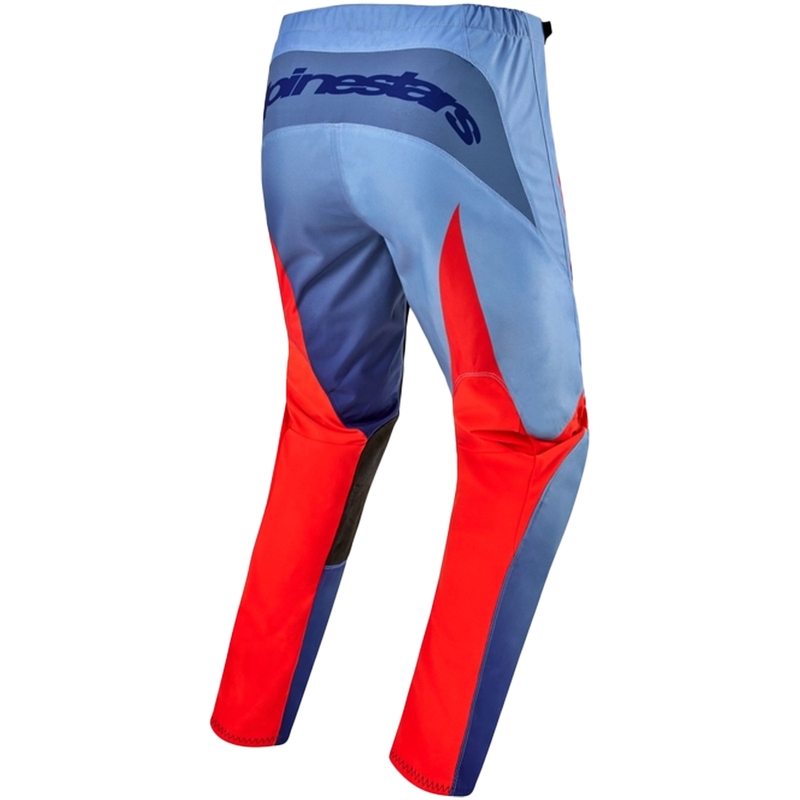 Motokros hlače Alpinestars Fluid Lucent modro-svetlo modro-oranžne