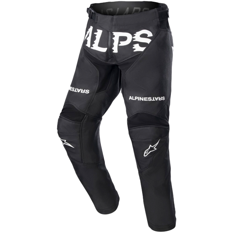 Otroške motokros hlače Alpinestars Racer Found črno-bele