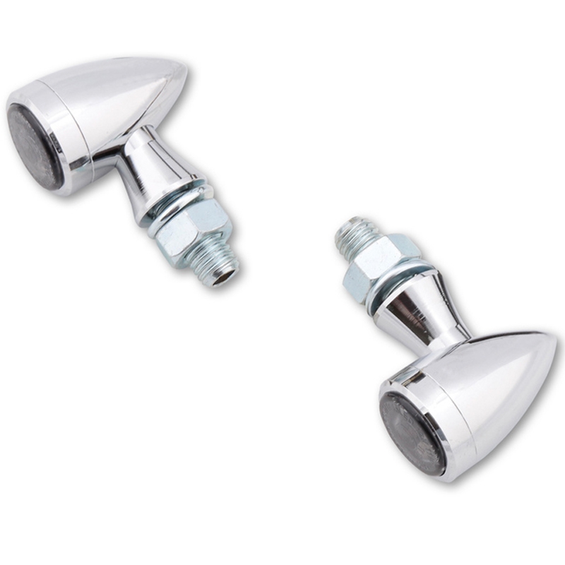 Smerniki za motor Highsider Smart Sixteen Bullet LED kromirani