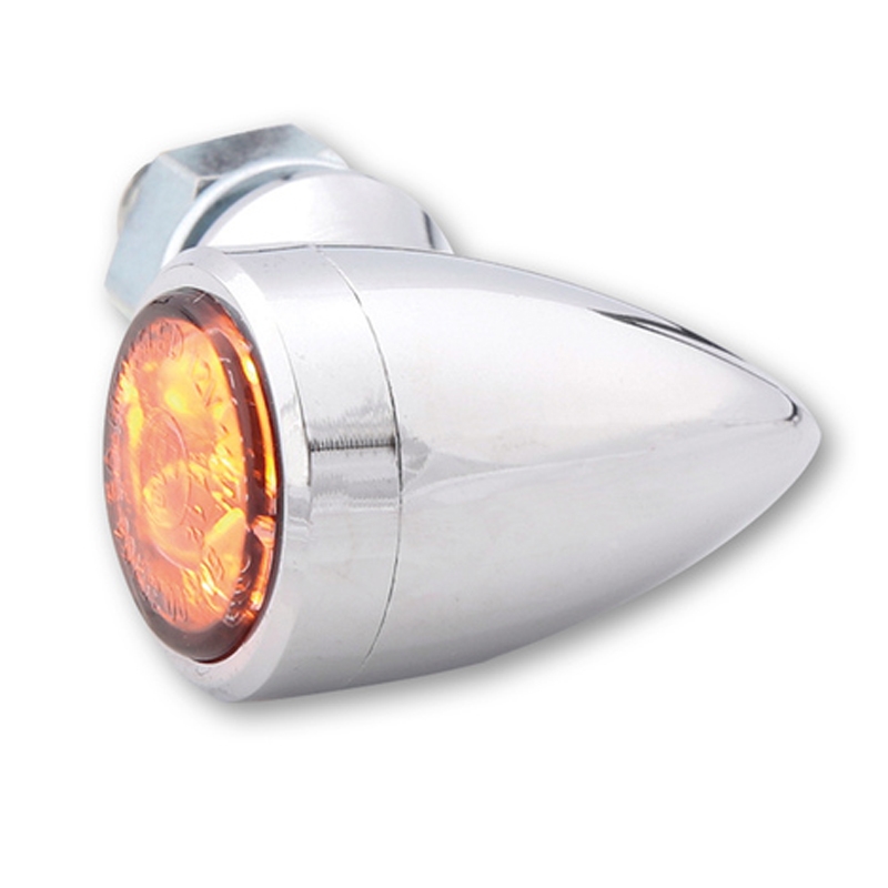 Smerniki za motor Highsider Smart Sixteen Bullet LED kromirani