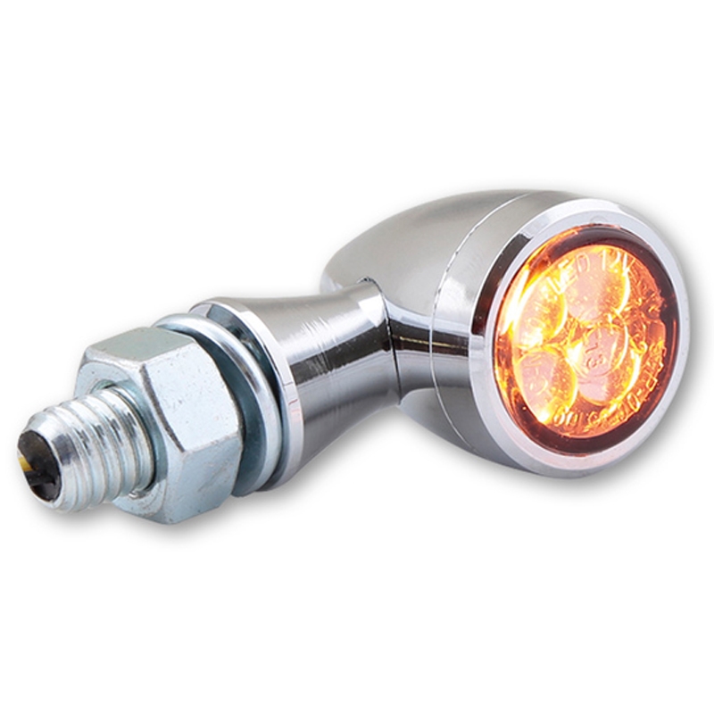 Smerniki za motor Highsider Smart Sixteen Bullet LED kromirani