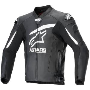 Usnjena motoristična jakna Alpinestars GP plus R 4 Airflow črno-bela