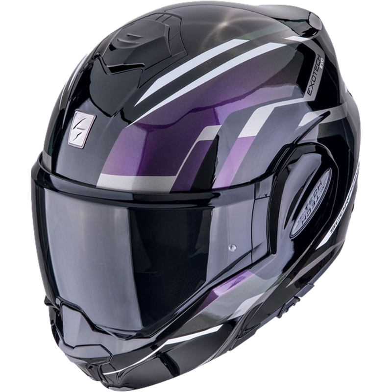 Motoristična čelada na preklop Scorpion EXO-TECH EVO FURIO črna kameleon