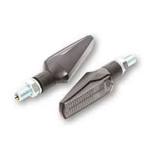 Smerniki za motor Highsider Smart Fineline LED 3v1 črni