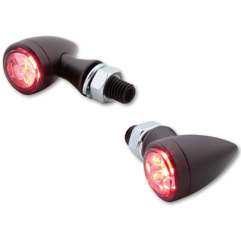 Smerniki za motor Highsider Smart Sixteen Bullet LED 3v1 dimljeno sivi