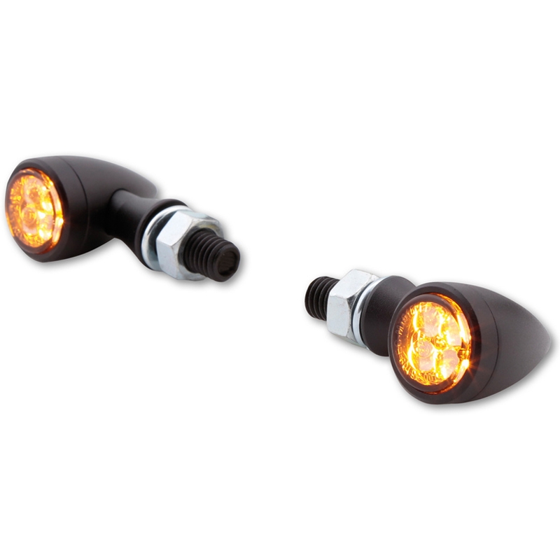 Smerniki za motor Highsider Smart Sixteen Bullet LED 3v1 dimljeno sivi
